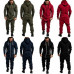 Mens Hooded Jumpsuit Sweatshirt Zipper One Piece Winter Hoodies Casual Playsuit*