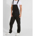 Mens Relaxed Fit Denim Dungarees - Black Sizes W30,32,34,36,38,40,42 and 44