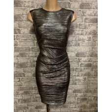 Beautiful Ruch Feature Bodycon Figure Hugging Dress Size 10-18